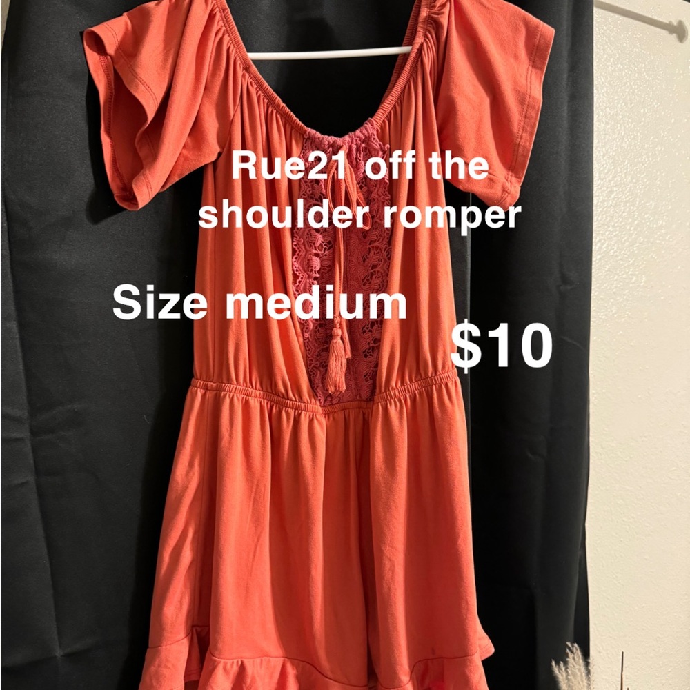 Rue21 Off-the-Shoulder Romper - Medium